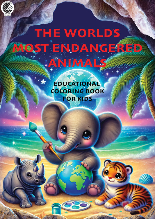 Educational coloring book for kids- The World’s Most Endangered Animals